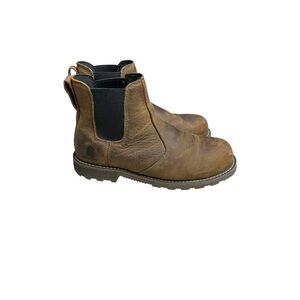 Carhartt Waterproof Chelsea Work Boots Womens 9.5 Brown ASTM